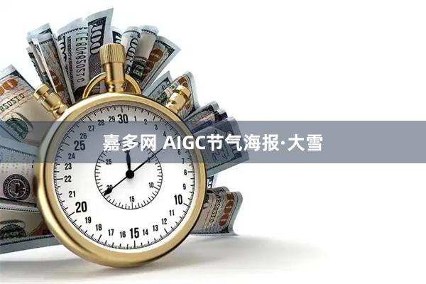 嘉多网 AIGC节气海报·大雪