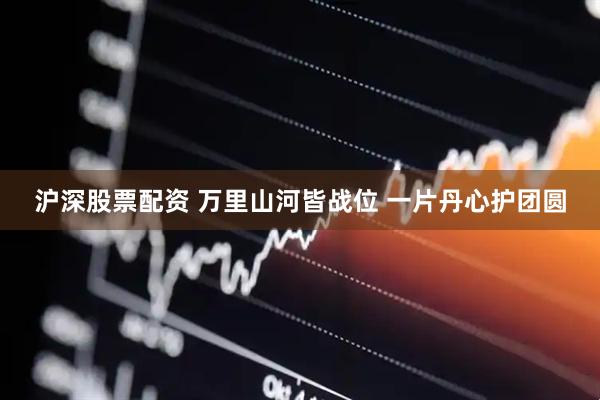 沪深股票配资 万里山河皆战位 一片丹心护团圆